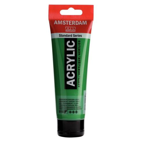 Amsterdam Pintura Acrílica Verde Permanente Claro 120 ml