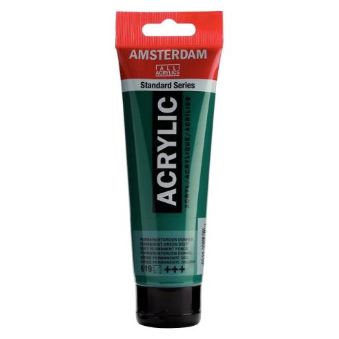 Amsterdam Pintura Acrílica Verde Permanente Oscuro 120 ml