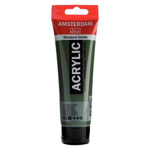 Amsterdam Pintura Acrílica Verde Oliva Oscuro 120 ml