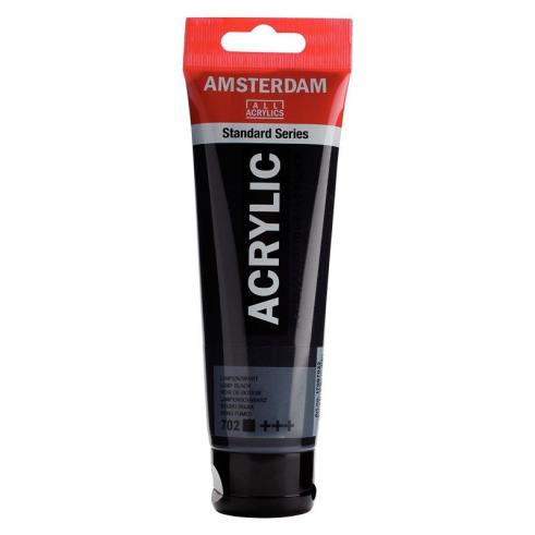 Amsterdam Pintura Acrílica Negro Bujia 120 ml