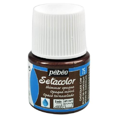 Pintura Pébéo Setacolor Opaco Choco Tornasol 45 ml