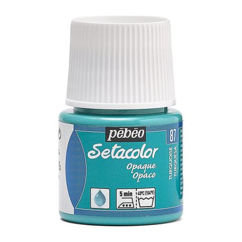 Pintura Pébéo Setacolor Opaco Turquesa 45 ml