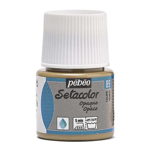 Pintura Pébéo Setacolor Opaco Topo 45 ml