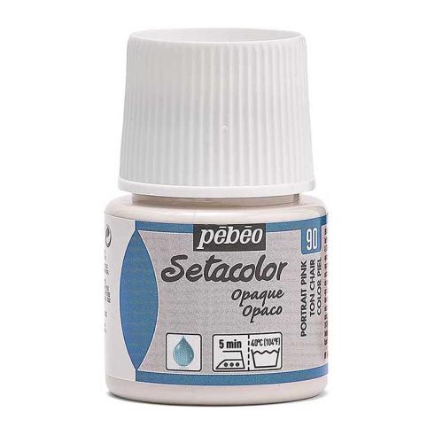 Pintura Pébéo Setacolor Opaco Rosa Claro 45 ml