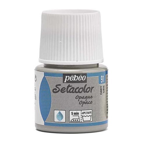 Pintura Pébéo Setacolor Opaco Gris 45 ml