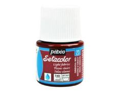 Pintura Pébéo Setacolor Tejidos Claros Rojo Oriente 45 ml