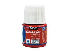 Pintura Pébéo Setacolor Tejidos Claros Rojo Cardenal 45 ml