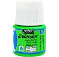 Pintura Pébéo Setacolor Tejidos Claros Verde Fluor 45 ml