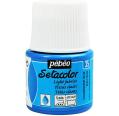 Pintura Pébéo Setacolor Tejidos Claros Azul Fluor 45 ml