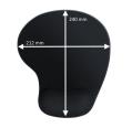 Tapete de Rato Gel com Apoio de Pulso 240x21x212mm Preto Ewent