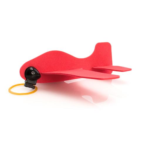 Avião de Borracha Vermelho Eva