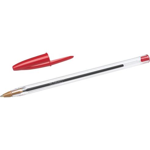 CANETA DE TINTA VERMELHA BIC CRISTAL