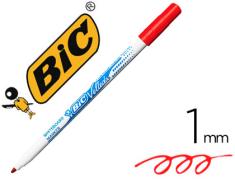 MARCADOR FINO BIC VELLEDA PARA QUADRO NEGRO 1mm VERMELHO