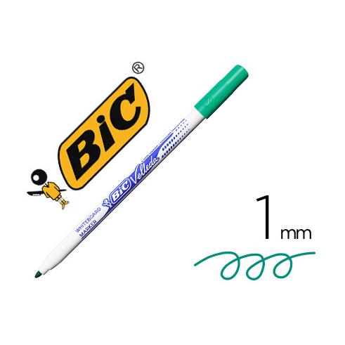 MARCADOR FINO BIC VELLEDA PARA QUADRO NEGRO 1mm VERDE
