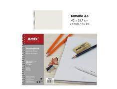 Bloco de desenho A3 24 folhas 160g