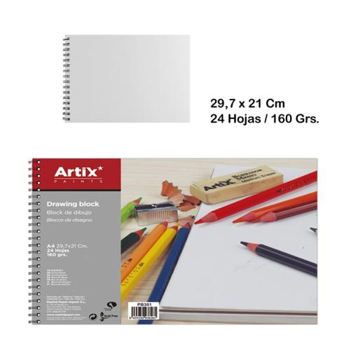 Bloco de Desenho A4 24 Folhas 160g