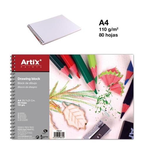 Bloco de Desenho A4 80 Folhas 110g