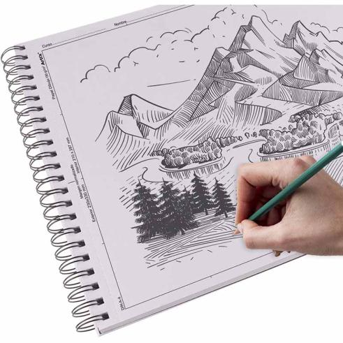 Bloco de desenho com caixa 23x33cm 20 folhas 130g