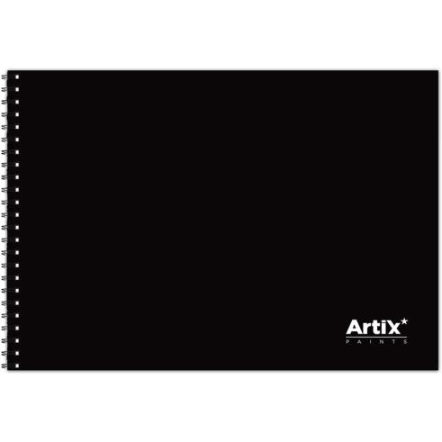 Bloco de desenho capa preta A3 80 folhas 110g