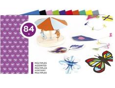 LIDERPAPEL MANUAL JOBS BLOCK (240x315mm 84 folhas de cores sortidas)