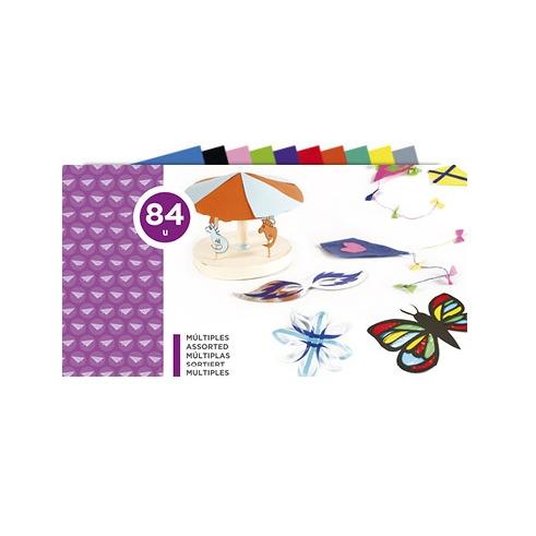 LIDERPAPEL MANUAL JOBS BLOCK (240x315mm 84 folhas de cores sortidas)