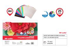 BLOCO DE CARTÃO A CORES A4 25 FOLHAS 180G MP