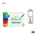 Bloco de Desenho A4+ 20H Caixa 130 G/M² Oxford