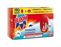 BLOOM MAX INSECTICIDA ELÉTRICO + 1 APARELHO + 2 PEÇAS DE REPOSIÇÃO