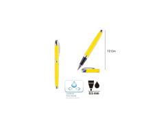 Caneta Rollerball Elegante 0,5mm Amarela