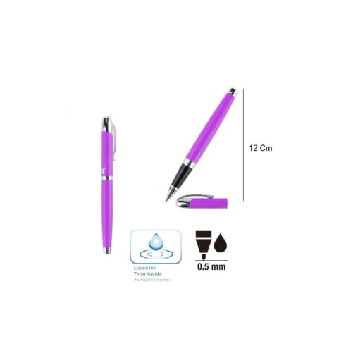 Caneta Rollerball Elegante 0,5mm Roxo