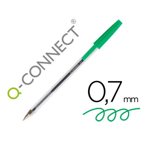TRANSPARENTE PEN Q-CONNECT MEDIUM GREEN