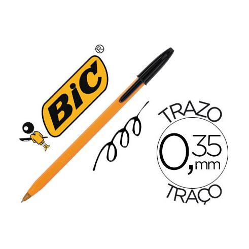 BIC ORANGE BLACK PEN