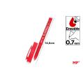 Caneta Apagável com Tampa de Ponta 0,7mm Vermelho