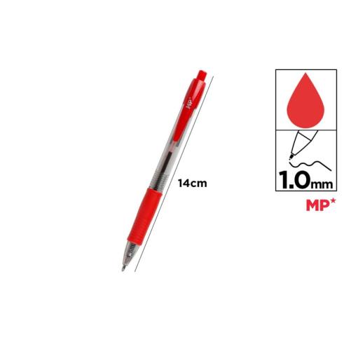 Caneta Esferográfica Click Vermelho 1 mm MP
