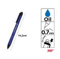 Caneta de Tinta a Óleo 0,7 mm Azul MP