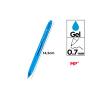 Caneta Retrátil Ponta Tinta Gel 0.7mm Azul Claro MP