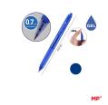 CANETA RETRÁTIL PONTA DE TINTA GEL DE 0,7 mm AZUL MP