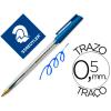 Caneta Esferográfica Staedtler Stick Azul com Tampa