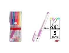 CANETAS FLUORESCENTES 5 CORES
