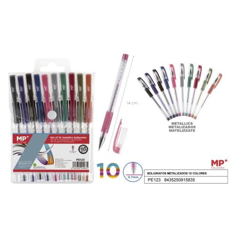 CANETA METÁLICA PEN 10 CORES