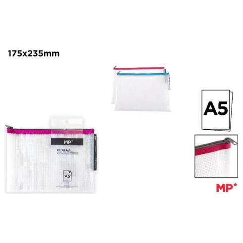 Bolsa Eva A5 Transparente com Fecho de Zíper