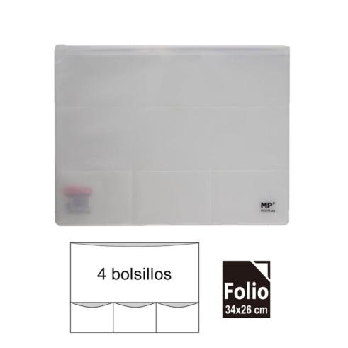 Saco Multiuso com Zipp e 4 bolsos A4