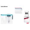 Bolsa Eva Transparente Com Fecho B5
