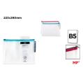 Bolsa Eva Transparente Com Fecho B5