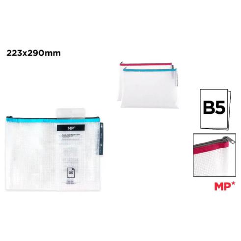 Bolsa Eva Transparente Com Fecho B5