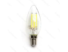 Lâmpada de filamento LED E14 C35 4W Luz Fría 6500K