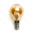 Lâmpada de filamento LED E14 G45 4W luz quente 2200K