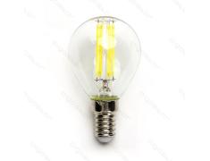 Lâmpada de filamento LED E14 G45 4W Luz Fría 6500K