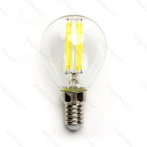 Lâmpada de filamento LED E14 G45 4W Luz Fría 6500K
