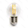 Lâmpada de filamento LED E27 G45 6W luz quente 2700K